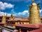 The rooftop of the Jokhang Temple, Lhasa, Tibet, China