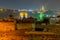 Rooftop night view of the old city, Jerusalem