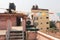 Rooftop of residential building in Kathmandu