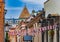 Rooftop skyline old town Tbilissi Georgia Europe landmark