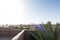 Rooftop view of the Erg Chebbi dune in Merzouga, Morocco, Africa