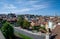 Rooftop view of Lausanne from the Cathedral of Lausanne