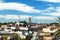 Rooftop view of Marrakech Medina by El Badi Palace, Morocco, Africa