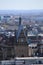 A rooftop view over central Glasgow, Scotland, UK