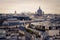 Rooftop view of Paris, France across the suburbs