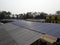 Rooftop view of tin in a village houses