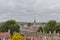 Rooftop view towards Exeter college chapel on an overcast day, Oxford, United Kingdom