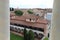 Rooftops of the city of Pisa in Italy from the height of the Leaning Tower of Pisa