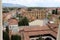 Rooftops of the city of Pisa in Italy from the height of the Leaning Tower of Pisa