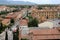 Rooftops of the city of Pisa in Italy from the height of the Leaning Tower of Pisa