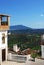 Rooftops and countryside, Alozaina.