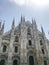 Rooftops of Duomo Cathedral, Milan, Italy.