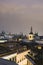 Rooftops historic city center Madrid Spain