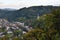 Rooftops, houses and streets from the tourist city of Vianden, Luxembourg