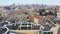 Rooftops of Kiev. Aerial fly over roofs in the center of Kyiv