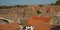 Rooftops landscape at old city Petrovaradin, Serbia