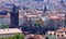 Rooftops of Prague, river and Charles bridge