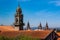 Rooftops and steeples of the Cathedral of Santiago de Compostela