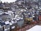 Rooftops winter Monschau Germany