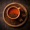 Rooibos tea in a mug close-up. Healthy drink.