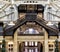 Rookery Building, Chicago, IL - August 3, 2017: Light court lobby of the Rookery Building, South LaSalle St, Loop area, Chicago, C