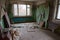 Room in 9-storey apartment building in dead abandoned ghost town Pripyat, Chernobyl exclusion zone, Ukraine