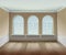 Room With Arched Windows Illustration