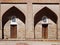 Room doors of a traditional arabic school where students live