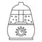 Room humidifier icon, outline style