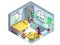 Room in isometric