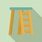 Room ladder icon, flat style