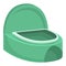 Room potty icon cartoon vector. Baby toilet
