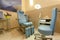 Room with professional equipment in beauty salon