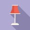 Room torcher icon flat vector. Decor relax light