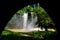 A room with a view of waterfalls