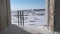 Rooms in abandoned house in city Coal Mines on Chukotka of far north of Russia.