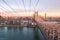 Roosevelt Island Tramway at sunset