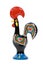 Rooster of Barcelos on white background