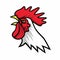 Rooster Fighting Logo Sports Mascot Premium Design Vector Illustration