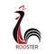 Rooster icon. Rooster logo. Vector illustration