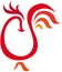 Rooster icon - simple vector illustration