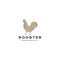 Rooster Line hipster logo design