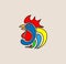 Rooster Logo, art vector design