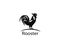 Rooster logo template design