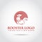 Rooster Logo template. Vector Illustrator Eps.10