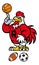 Rooster mascot