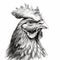 Rooster Portraits: Hyper-detailed Animal Illustrations In Ambient Occlusion Style