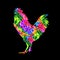 Rooster vector farm chicken illustration animal bird poultr