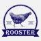 Rooster vintage logo rooster, farm, meat, vintage, food, agriculture, sign, vector, graphic, product, label, retro, illustration,