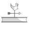 Rooster weather vane